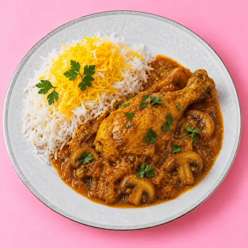 خورشت مرغ کاری